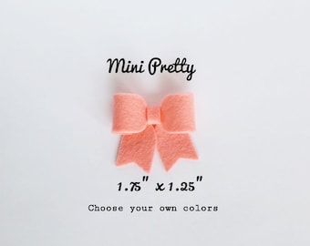Mini Pretty headband, baby bow headband, hair accessories, felt bow headband, felt bow, hair bow, newborn headband, infant headband
