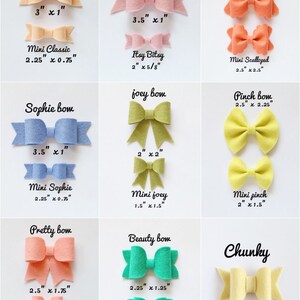 Baby Headband, Baby girl Headband, Bow Headband, baby girl, Baby Bow Headband Set, Baby Headbands, Newborn Headband bow, pinch Bow headband image 3