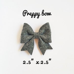 Preppy Bow headband, felt bow, baby headband, baby bow headband, newborn headband, girl bow, baby girl bow