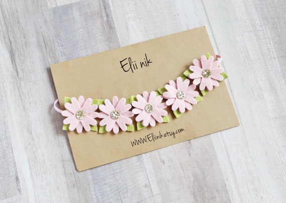 baby flower garland headband