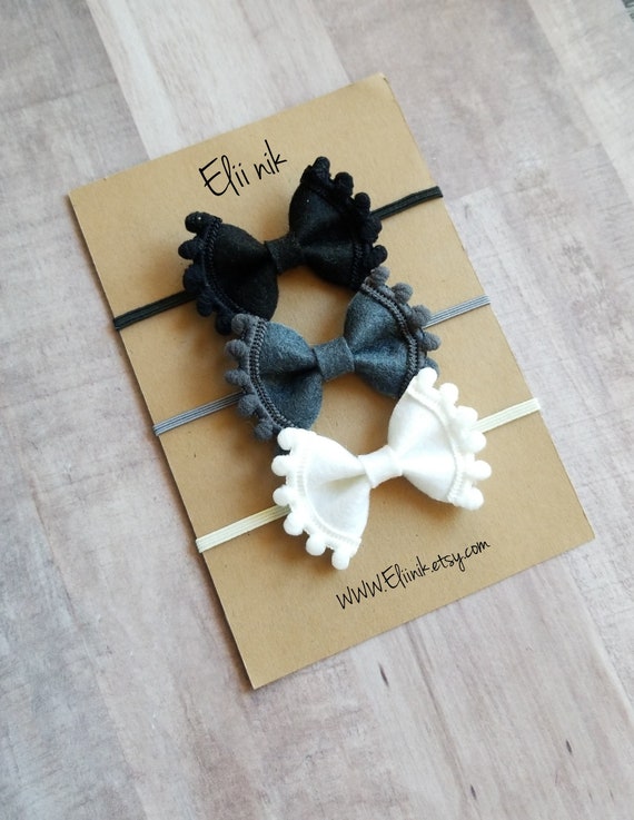 baby girl pom pom headband