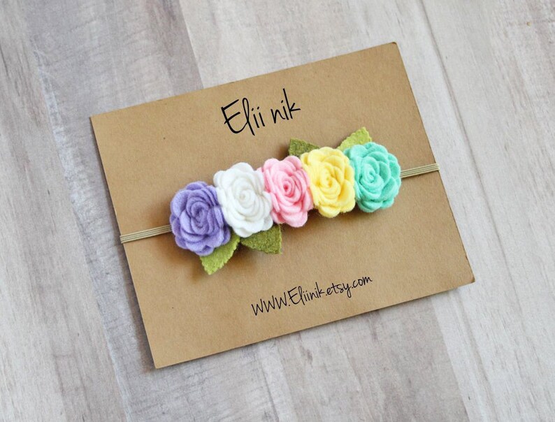 baby flower garland headband