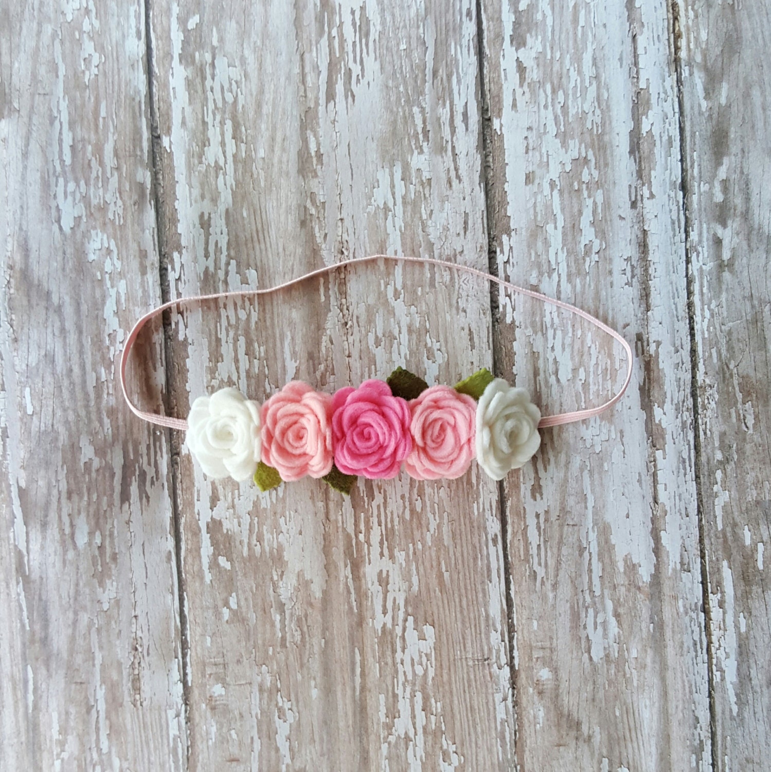 Baby Headband Garland Headband Baby Girl Flower Headband Etsy