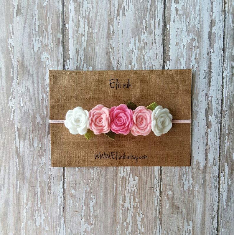 Baby headband Garland Headband baby girl flower headband Etsy