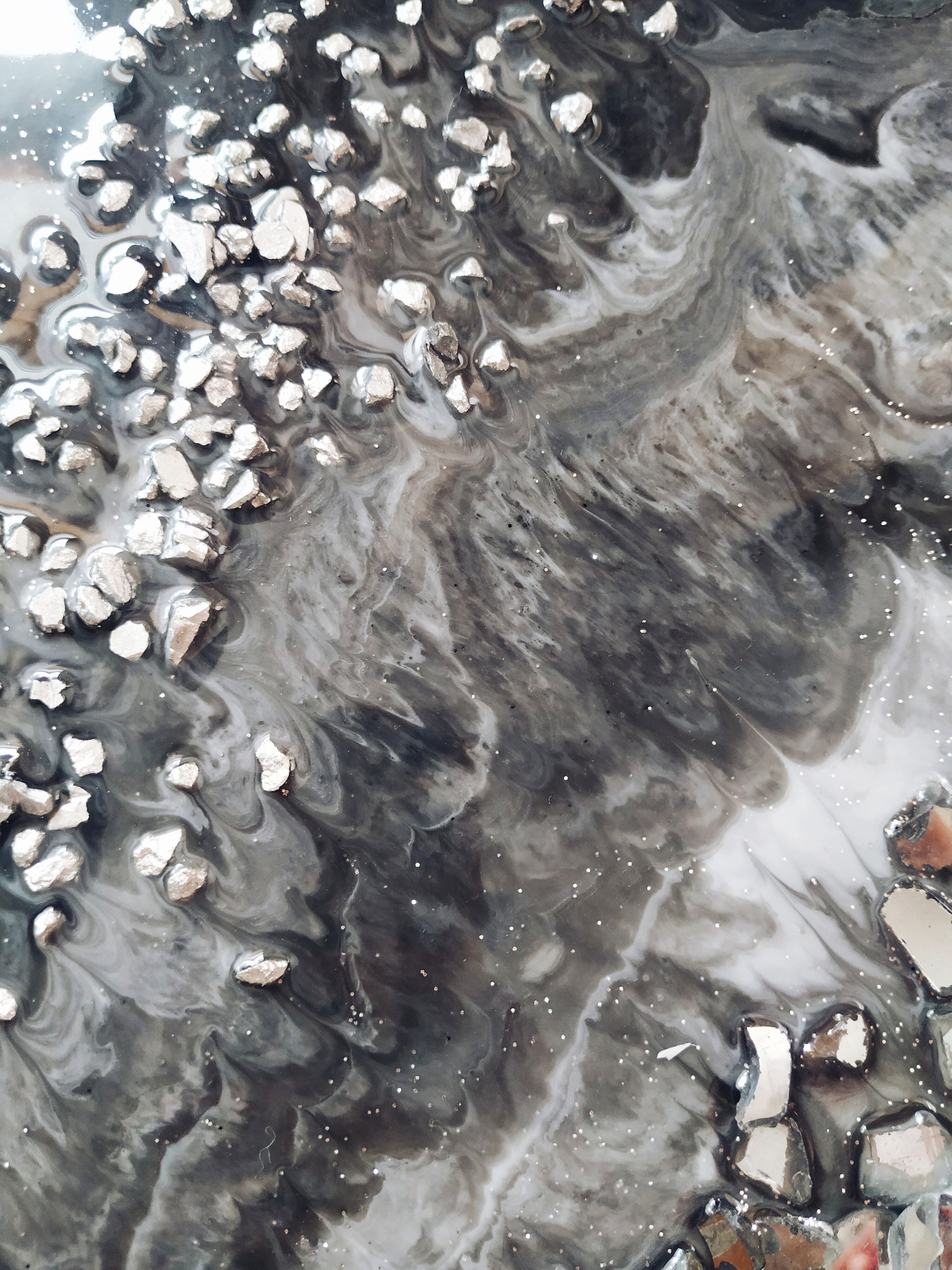 Cut Epoxy Resin Stone Marble Resin Wall Art Epoxy Original Etsy Australia