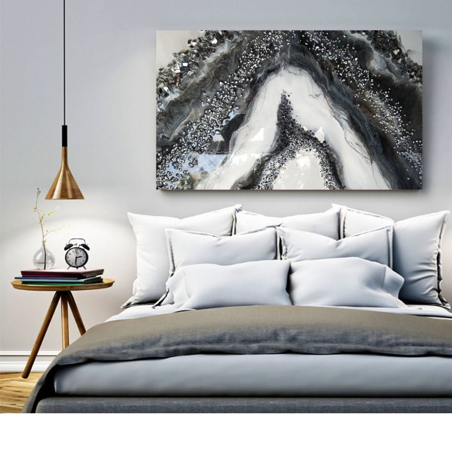 Cut Epoxy Resin Stone Marble Resin Wall Art Epoxy Original Etsy