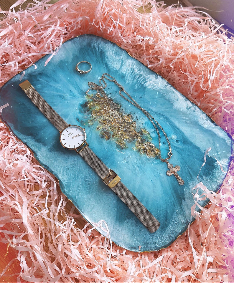 Handmade Resin Tray Epoxy Charcuterie Board Resin Decorative Etsy