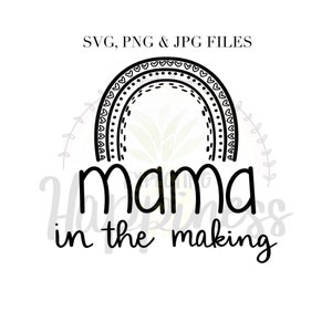 Mama In the Making SVG, PNG, JPG