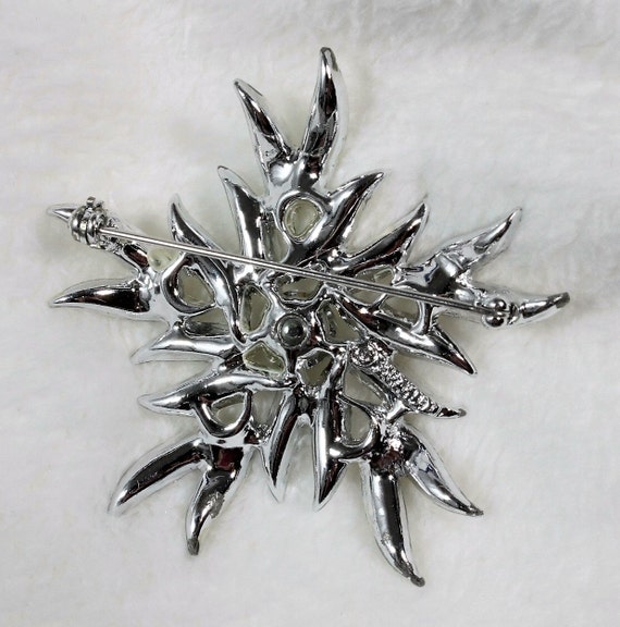 Sarah Coventry Starburst Iridescent Rhinestone Br… - image 3