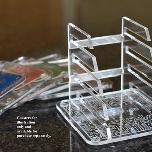 Acryl Untersetzer Halter Geeky Geschenke Tech Accessoires Wohnkultur Innendesign Nerd Geschenk - Papa Geschenk Mama Geschenk Zeitgenössisch
