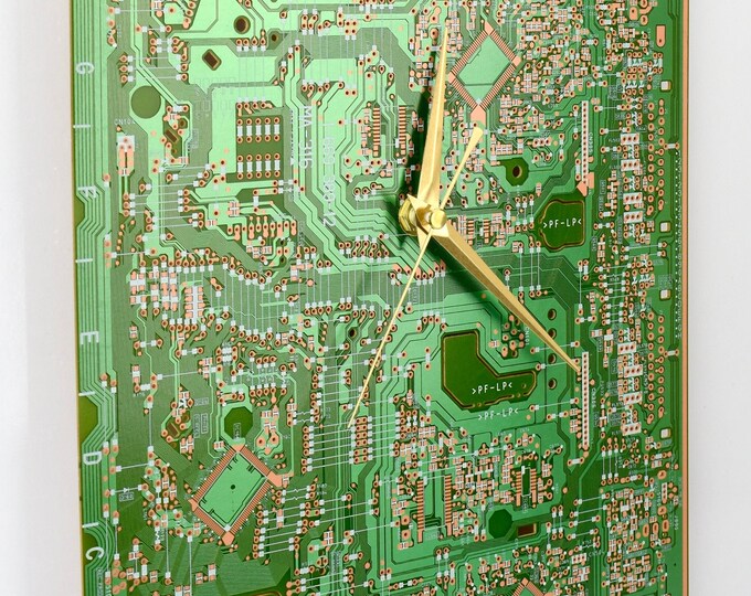 Circuit Board Wall Clock Computer Geek Gifts Tech Gift Software