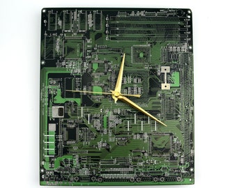 Circuit Board Wall Clock - Computer Geek Gifts - Tech Gift - Software Engineer Gifts - Unique Clocks -  IT Gift - PB FT4450