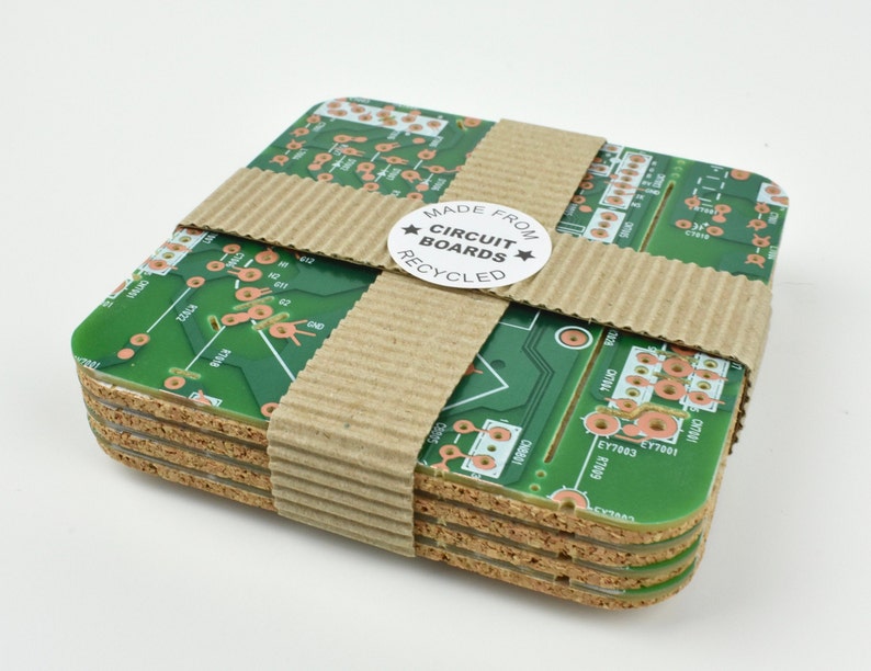 circuit board coasters, Father's Day Gift Ideas for Tech geeks