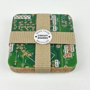 Circuit Board Coasters - Set of 4 - Geeky Christmas Gift - Nerd Gift - Software Engineer - Tech Accessories - IT  Gift - Home Decor