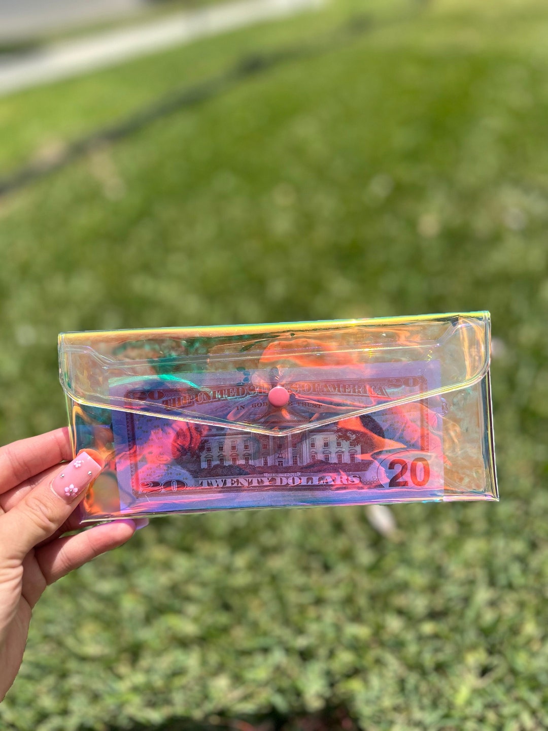 Iridescent Money Envelope, Cash Envelope, Deposit Bag, Bank Bag Etsy