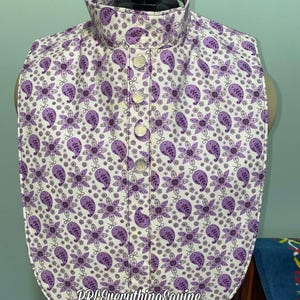 Hunt Seat Dickie - Purple & White