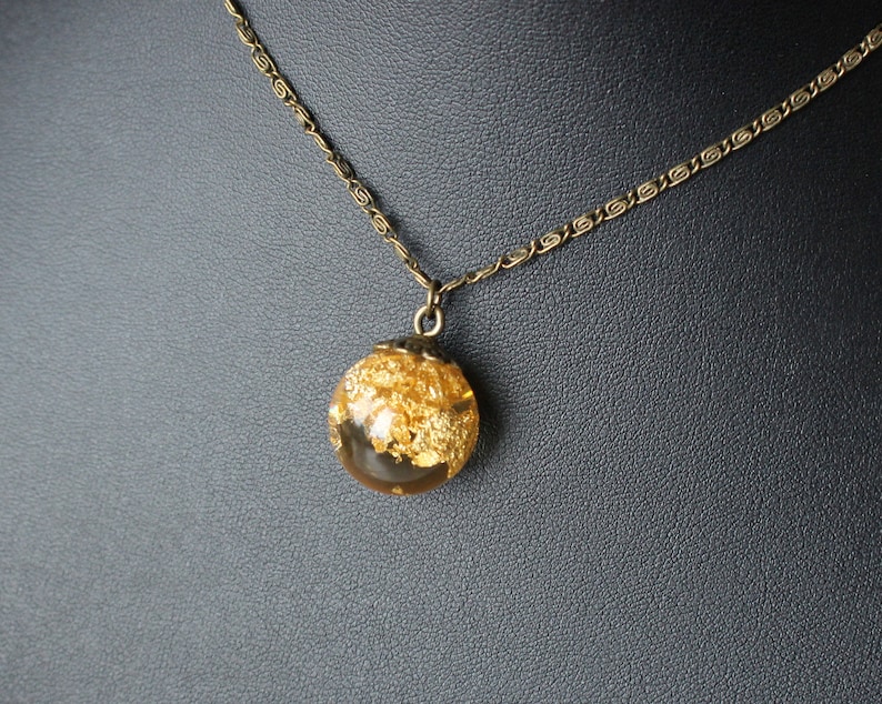 Gold flakes sun resin necklace Resin you are my sunshine jewelry Breath of the wild mother in law expecting mom gift for mama