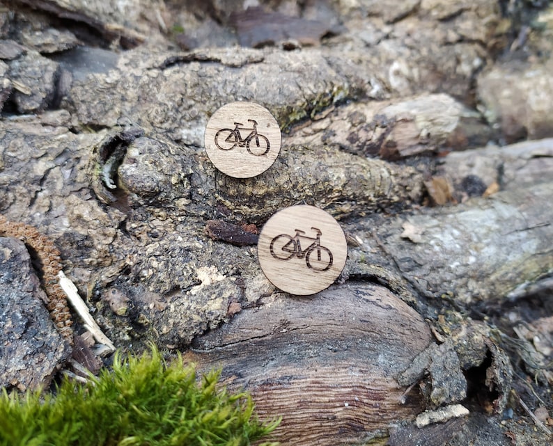 Boutons De Manchette Vintage En Métal Argenté Motif Tandem Bicycle - Pour Homme