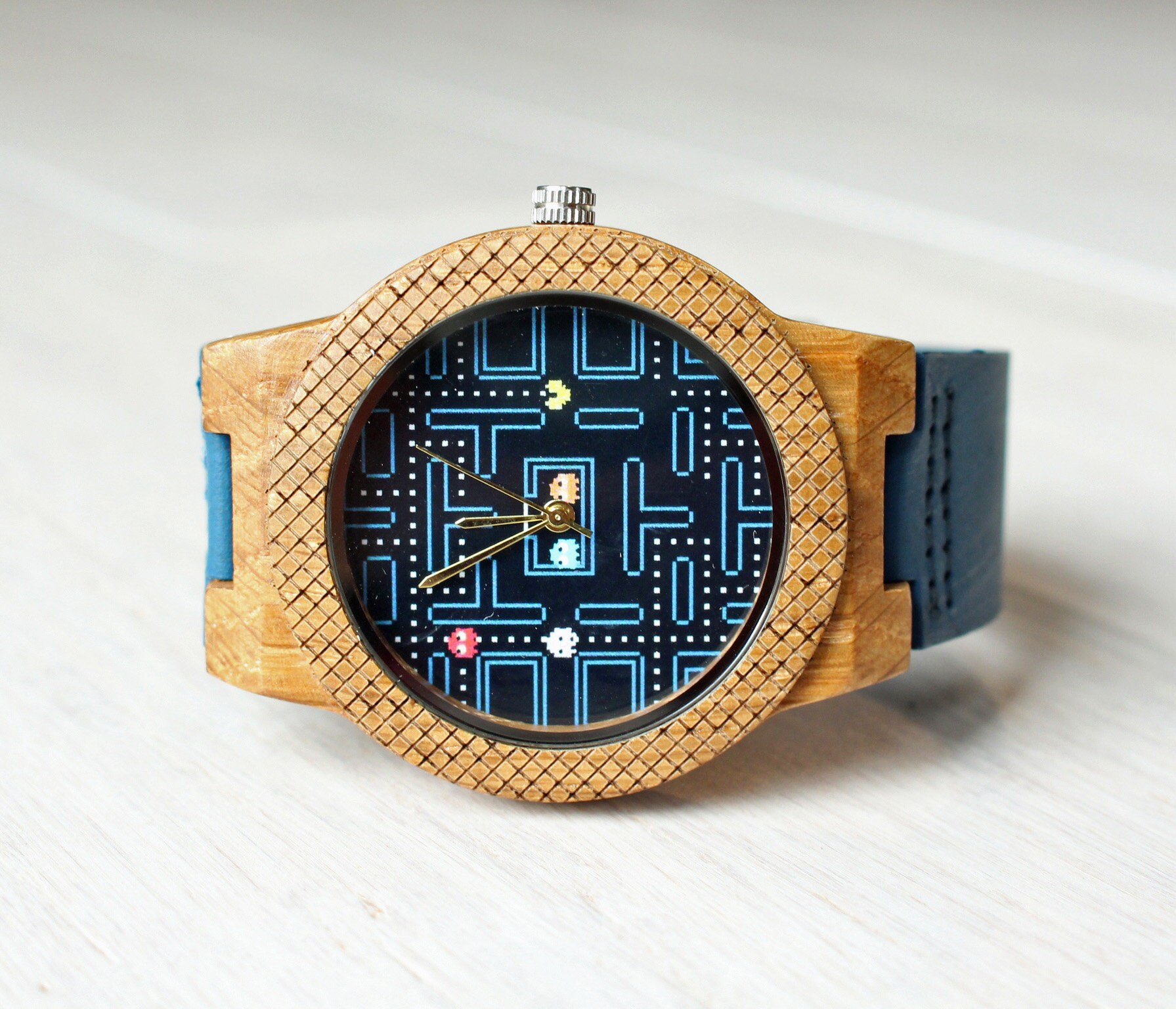 Pacman Wooden Watch Gamer Watch Wood Watch Boyfriend Gift Etsy