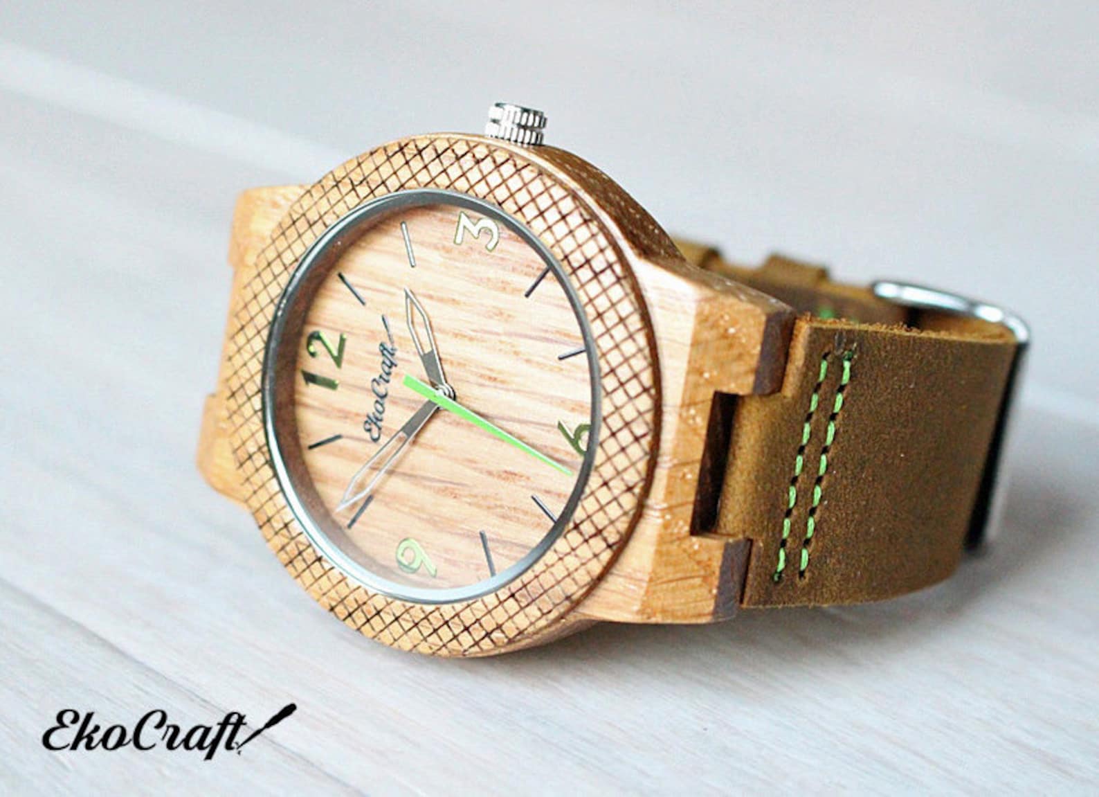 Custom Personalized Engraved Wooden Mens Watch Wood Groomsmen Etsy