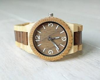 Personalized gift, Mens watch, Christmas gift, Wedding gift, Wood watch, Wooden watch, Personalized watch, Engraved mens watch, Gift for him
