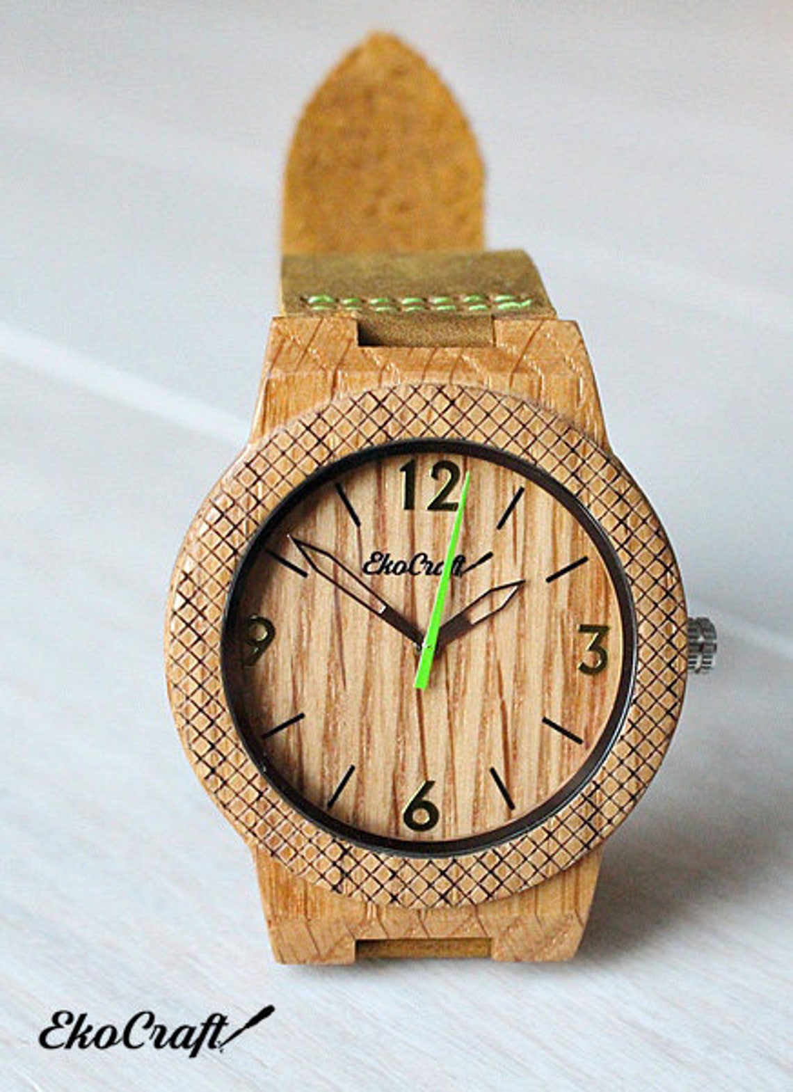 Custom Personalized Engraved Wooden Mens Watch Wood Groomsmen Etsy