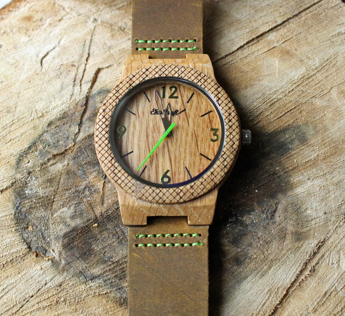 Custom Personalized Engraved Wooden Mens Watch Wood Groomsmen Etsy
