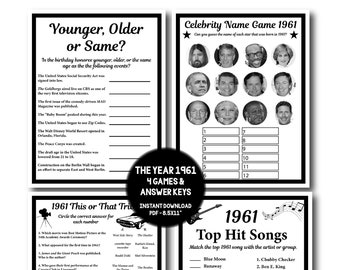 1961 Trivia Etsy