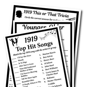1979 Birthday Trivia Game 1979 Birthday Parties Instant Etsy