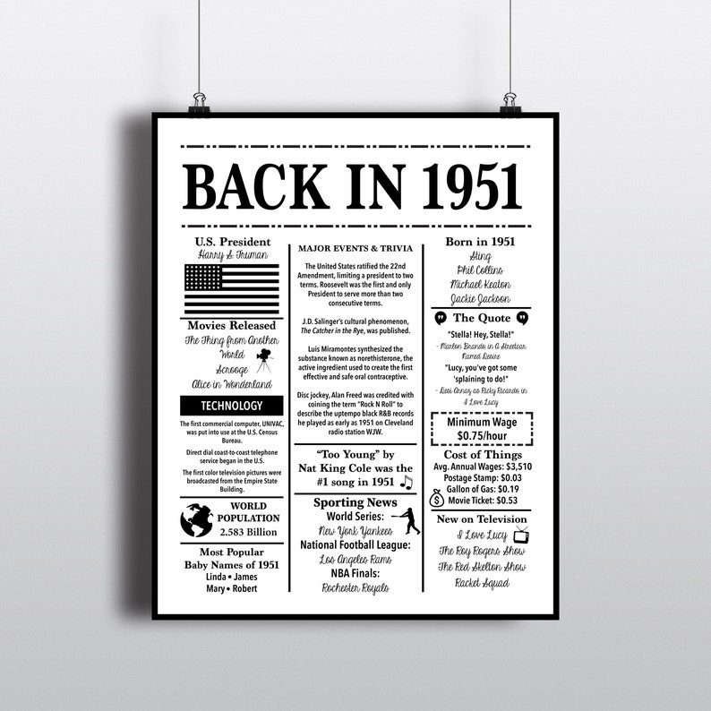 1951-back-in-1951-black-and-white-poster-birthday-1951-facts-etsy