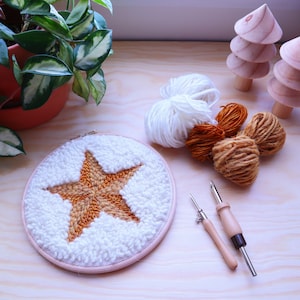 Stanznadel Set - Sternennacht - Stanznadel verstellbar - mit Naturmaterialien - Mönchstuch - Weihnachtsgeschenk - Feiertage