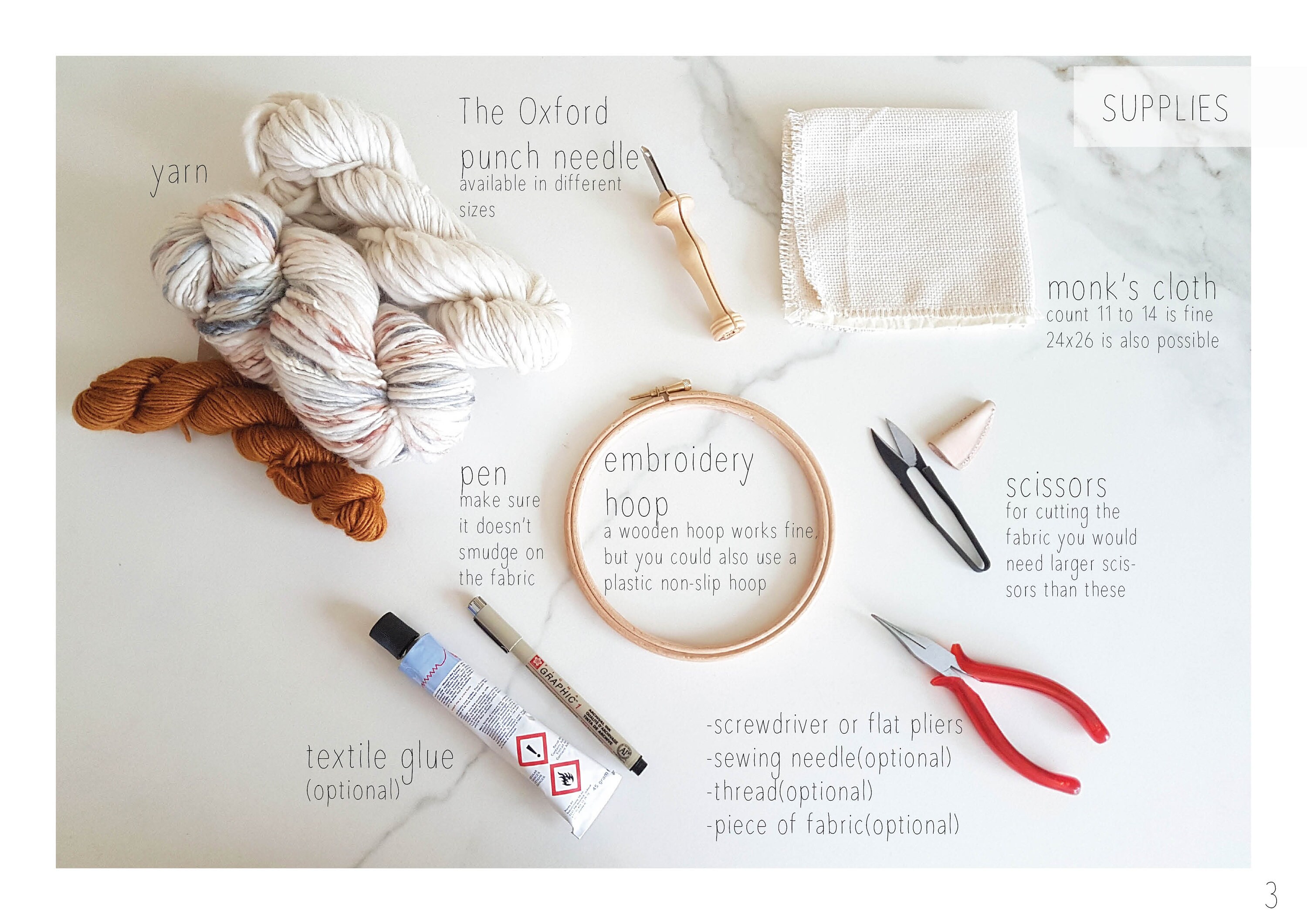 How to use the Oxford punch needle punch needle tutorial Etsy