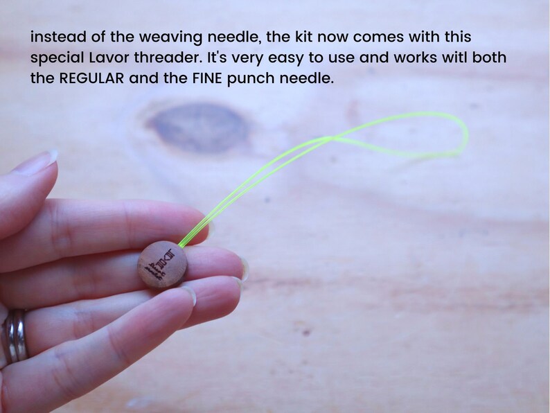 XXL punch needle kit with a tutorial on YouTube complete Lavor punch needle set included image 4