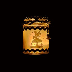Fairy jar lantern tea light candle holder