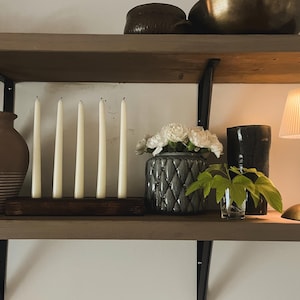 5-Stick Candle Holder with Candles