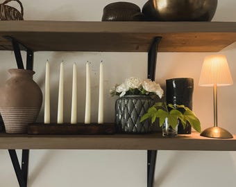 5-Stick Candle Holder with Candles