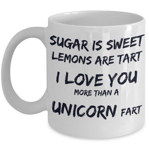 Unicorn Funny Coffee Mug Funny Gift for Unicorn Lovers  Unicorns and Rainbows Ceramic Cup I Love You  BFF Gifts Ideas Christmas Present