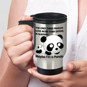 Pandas Travel Mug, Panda Gifts, Panda Coffee Mug, Panda Bear Gift, Panda Gifts Ideas, Animal Lover, Funny Gifts for Her, Birthday, Christmas
