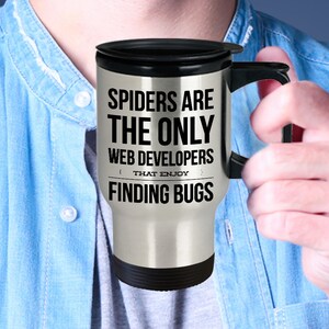 Web Developers Geek Computer Travel Mug Funny Web Developer Gifts Best Web Developer Student Web Developer Wed Designer Birthday Graduation