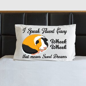 Guinea Pig Pillow Case - Talking guinea pig - Guinea bedding