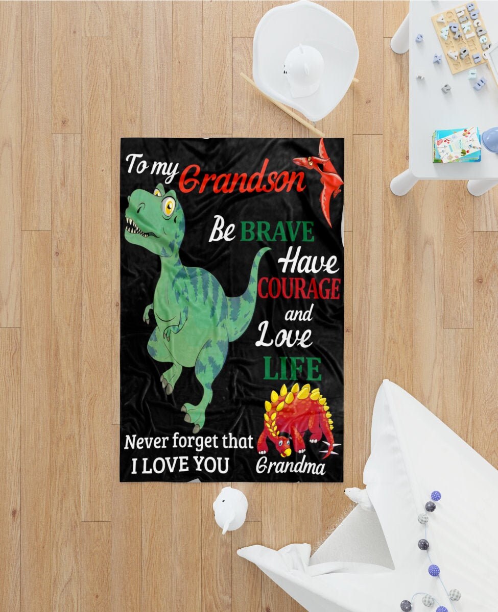 Grandson Gifts from Grandma Grandpa, Grandson Graduation Gifts Blanket  60''x50'', Birthday Gifts for Grandson, Best Grandson Ever Throw Blanket,  Grandson Gift Ideas for Christmas Valentines Day 