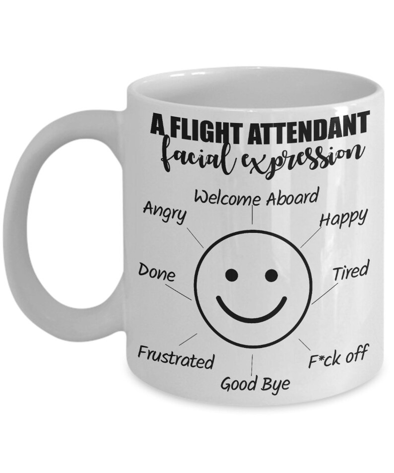 Flight Attendants Gifts Flight Attendant Funny Mug Stewardess Etsy