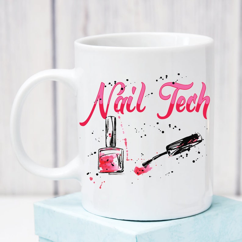 Nail Tech Gift Technician Mug Gift for Manicurist Nail Salon Etsy