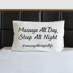 Massage Therapist Pillow Case -  Massage Therapy Gift - Room Decor Massage Student