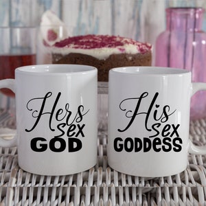 His Hers Mugs - I love sex - Couple Mug Set - Valentine&#39;s Gift - Mugs For Couples, Anniversary couples gifts