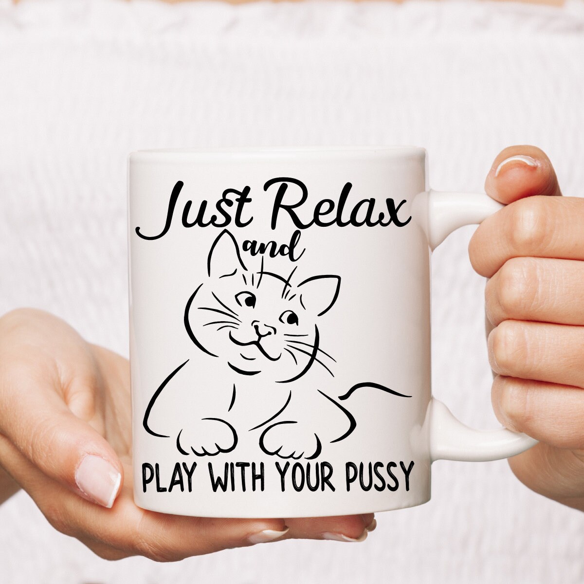 Lesbiennes Pussy Cat Lover Gift Funny Kitten Mug Lgbt Etsy