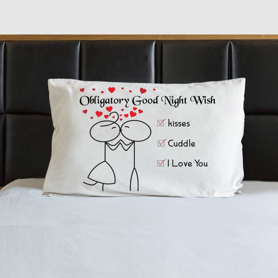 Girlfriend Gift Pillowcase Anniversary Romantic Gifts For Her Etsy