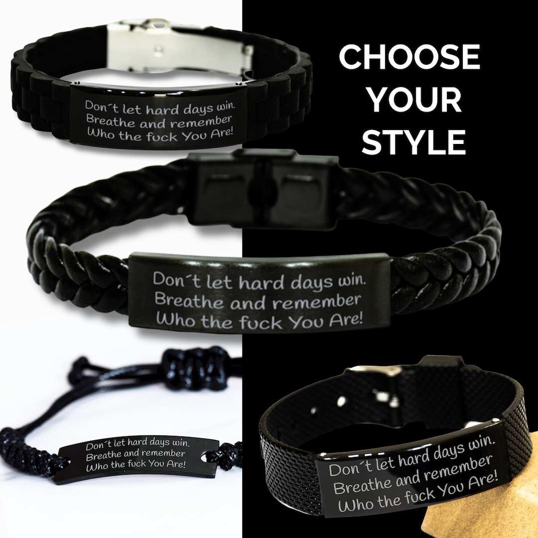 Personalized Black Engraved Self Love Reminder Dont Let Hard Days Win ...