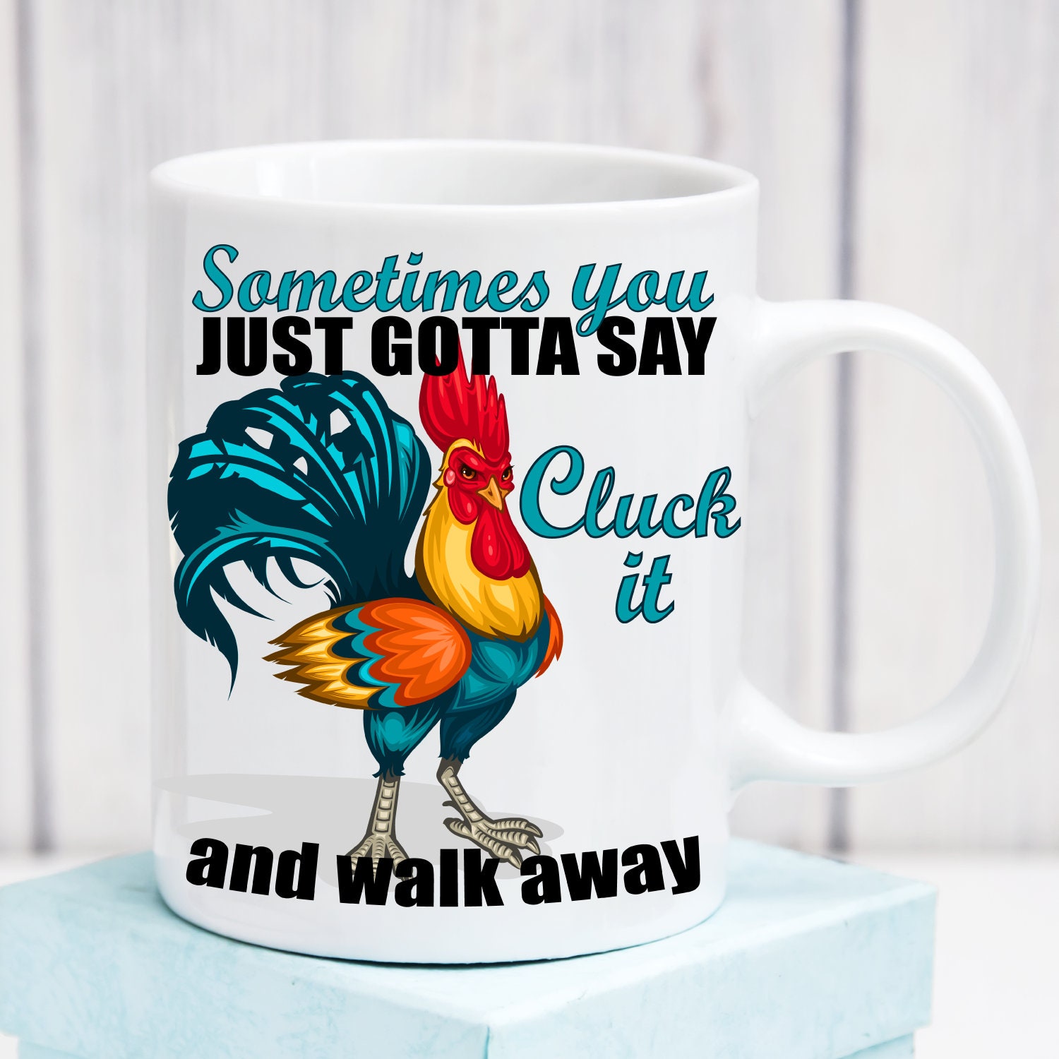 Rooster Coffee Mug Inspiration Gift Gifts for Chicken Etsy