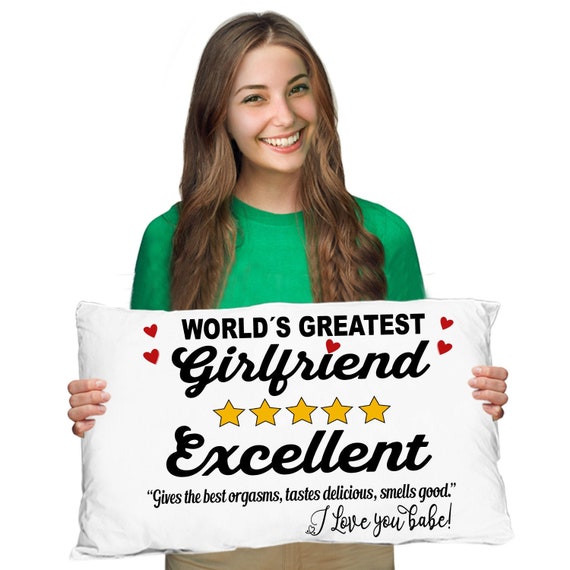 Gifts to Get Your Girlfriend for Her Birthday Worlds Greatest Girlfriend I  Love You Pillowcase 